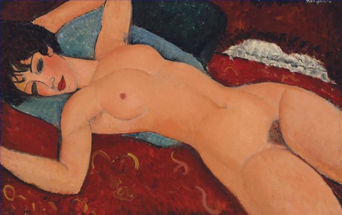 Amedeo Modigliani Ölgemälde - Du liegst nicht